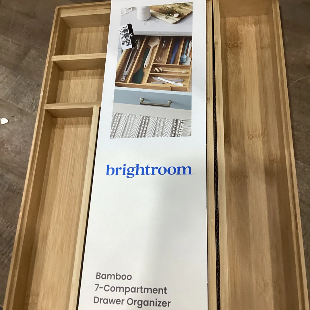 Bamboo 7 Compartment Drawer Organizer - Kaedas