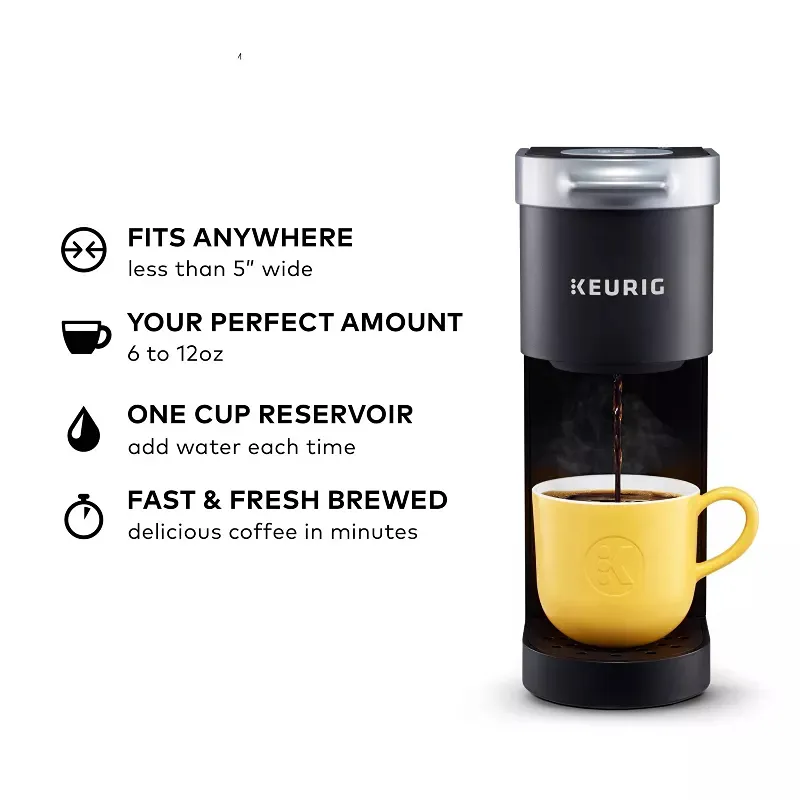 K-Mini Single-Serve Coffee Maker - Black - Kaedas
