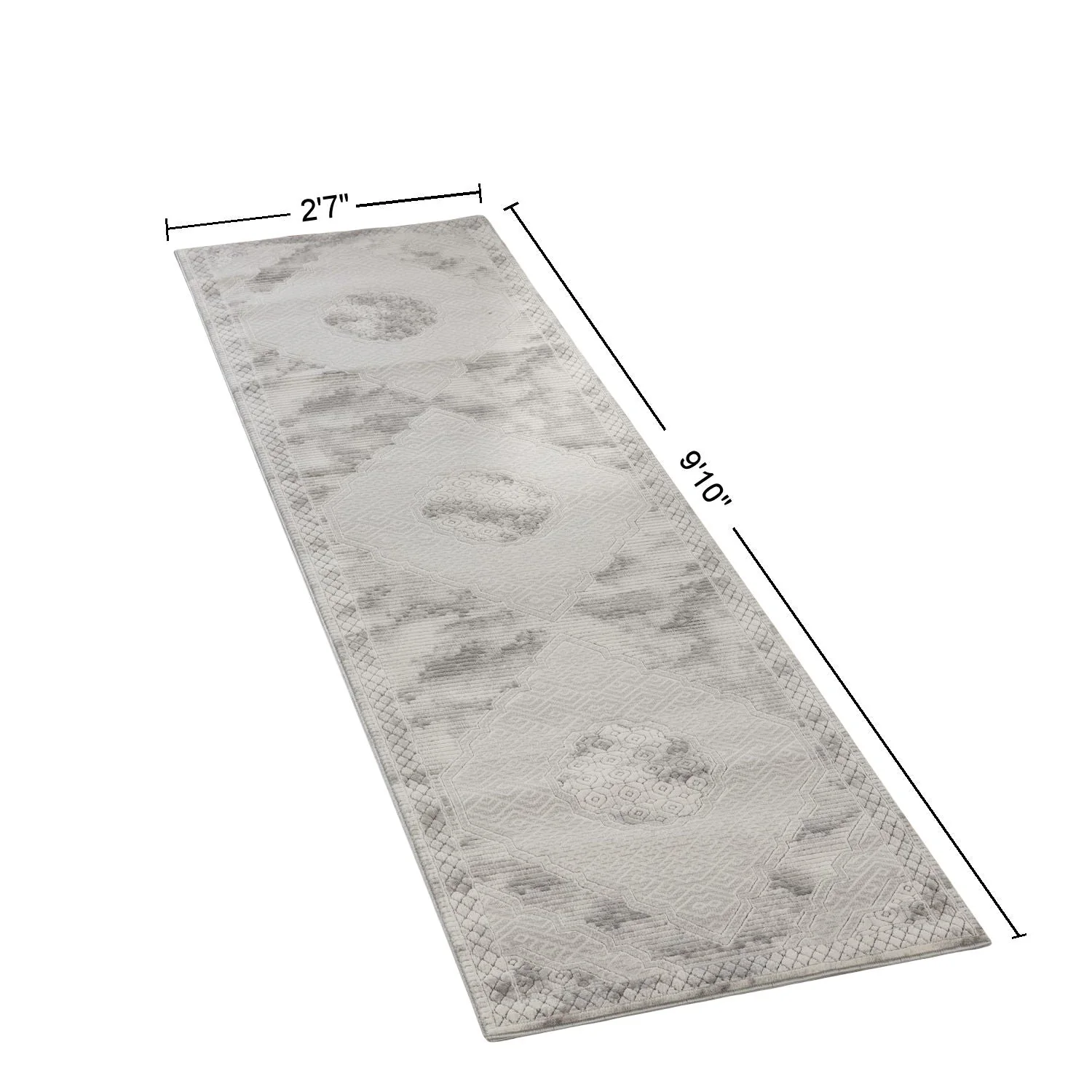 Geometrix - Medallion Rug With Geometric 3D Effect - Kaedas