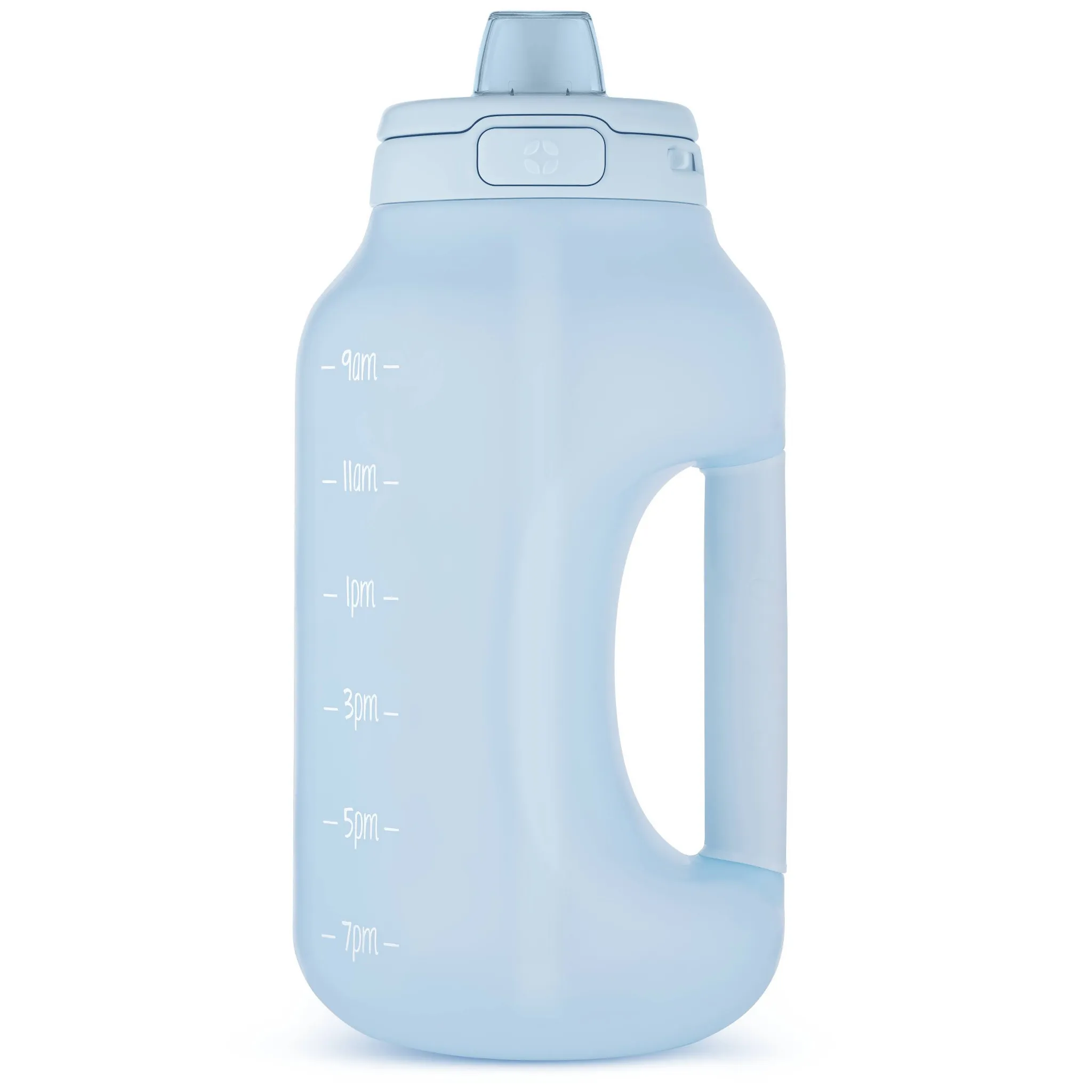 Hydra 64oz Half Gallon Plastic Jug with Straw - Blue - Kaedas
