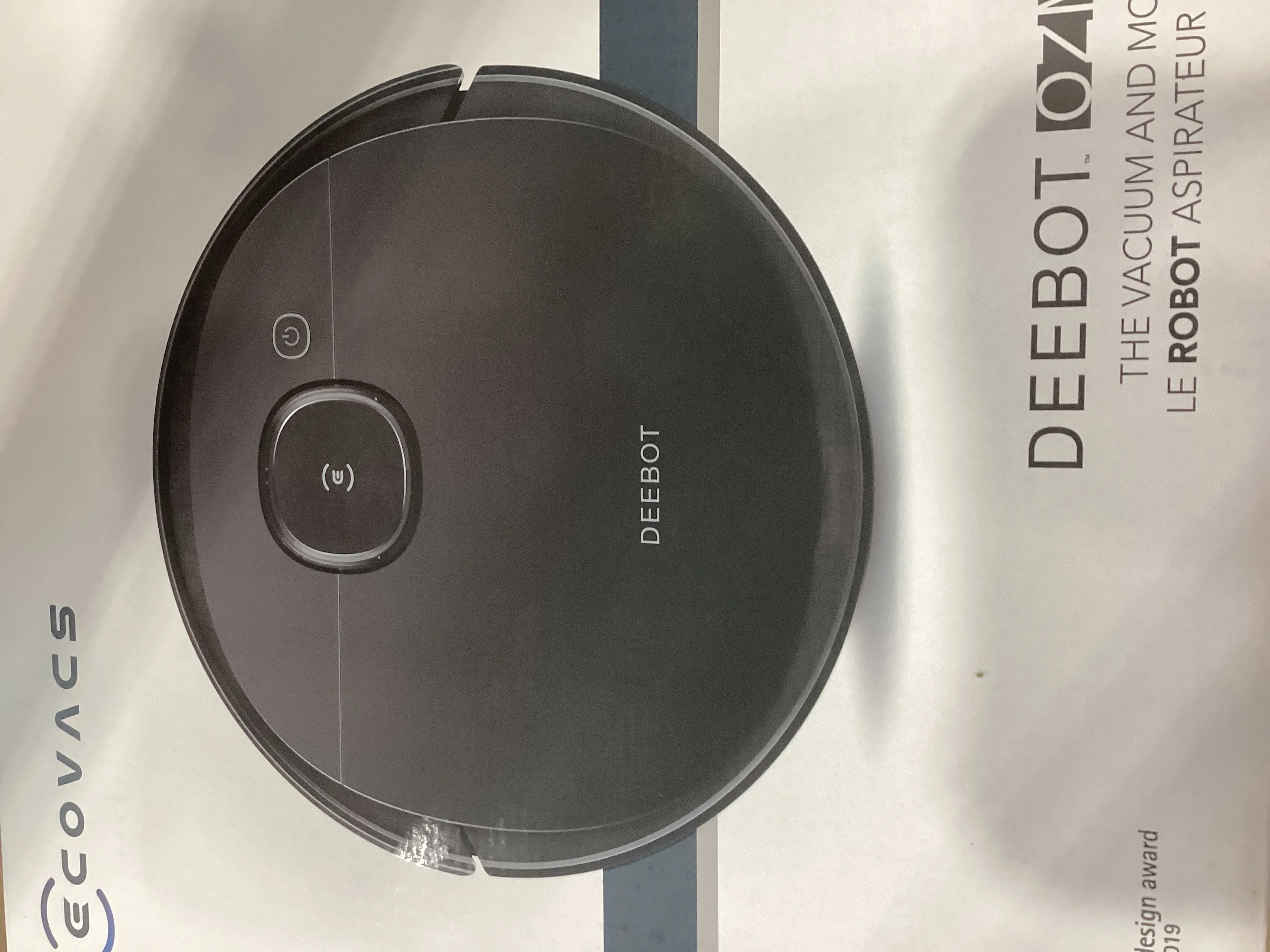 ECOVACS Robotics DEEBOT OZMO 950 2-in-1 Vacuuming and Mopping Robot, Black - Kaedas