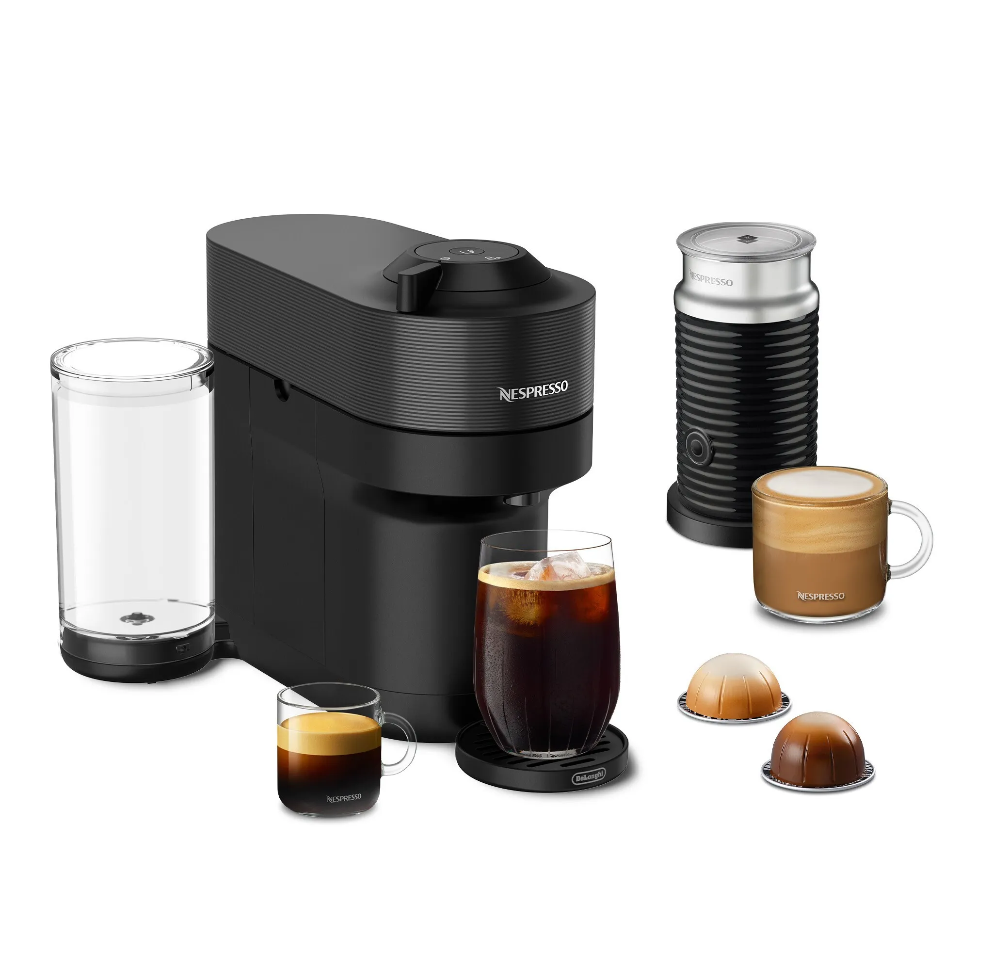 Vertuo Pop+ Coffee Machine with Aeroccino Frother - Kaedas