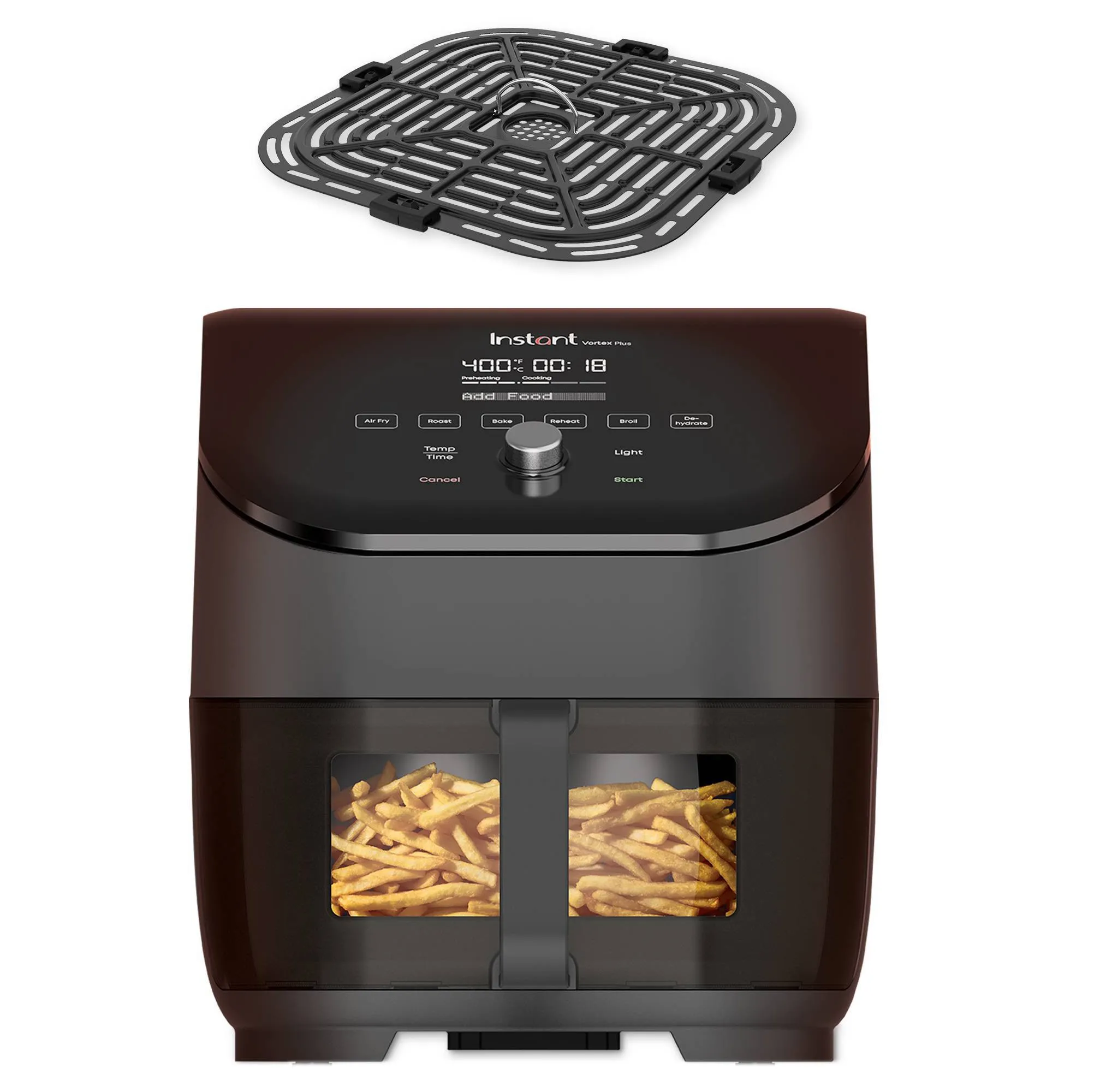 6qt Vortex Plus Air Fryer with Clear Cook - Black (See Description) - Kaedas