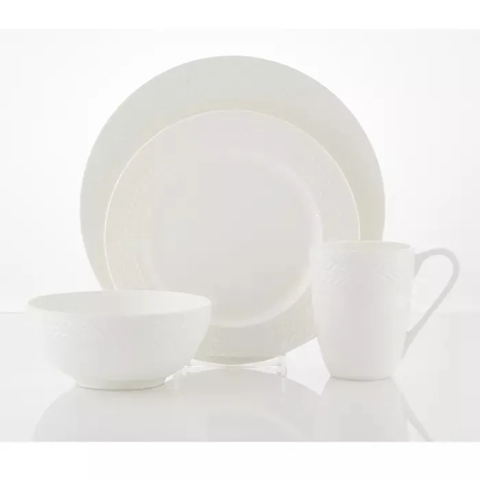 Mikasa Tate 40-Piece Dinnerware Set - White - Kaedas