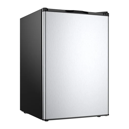 3 Cubic Feet Compact Upright Freezer with Stainless Steel Door - Kaedas