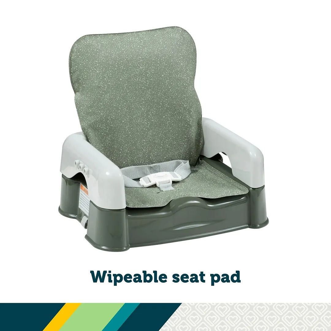 Deluxe 5-in-1 Sit, Snack & Go Convertible Booster Seat - Olive - Kaedas