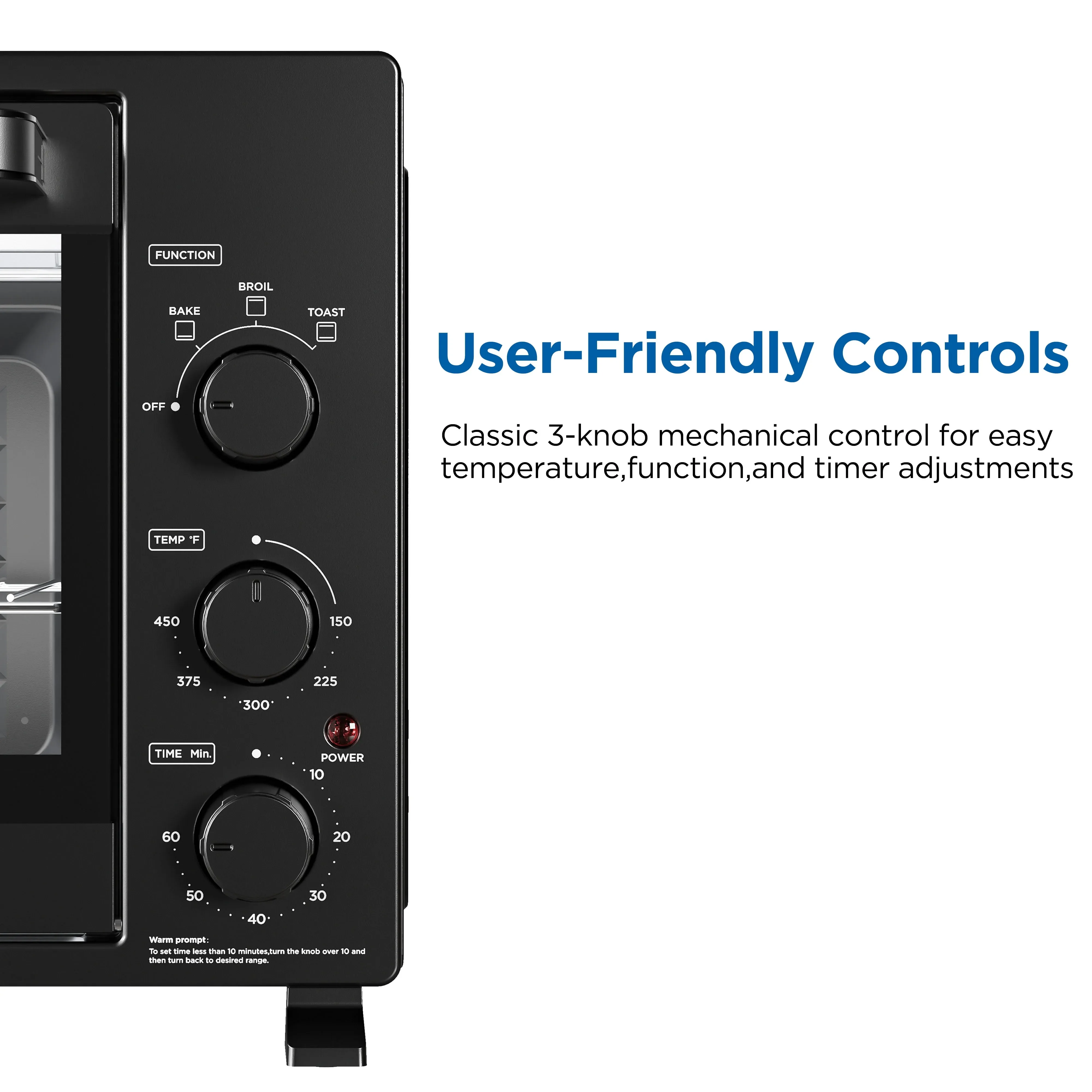 Mainstays XL Toaster Oven, 34QT, 6-Slice Family Size, Black, 1500 - Kaedas