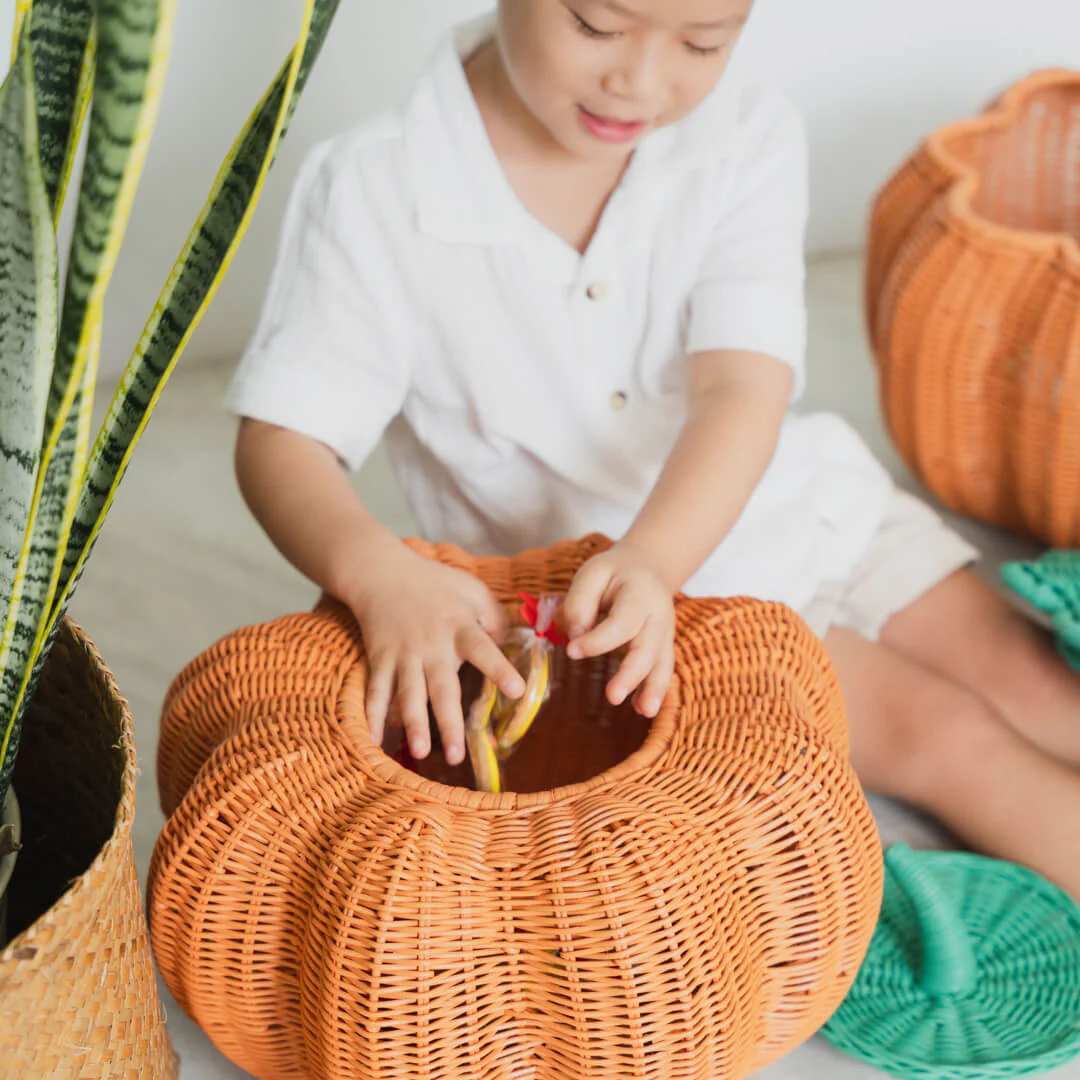 Pumpkin Face Basket - Kaedas