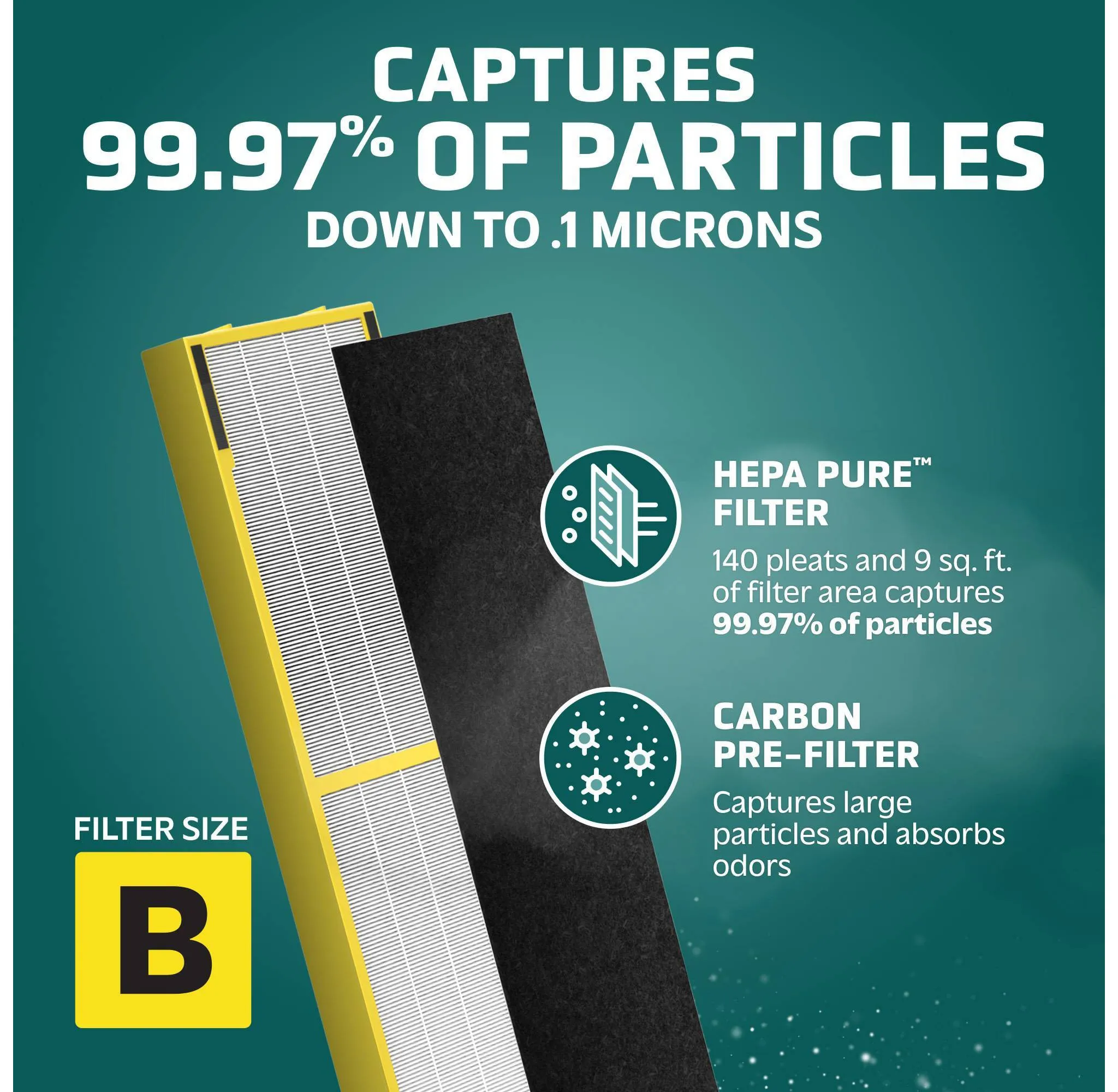 HEPA GENUINE Replacement Filter B Air Purifiers - Kaedas