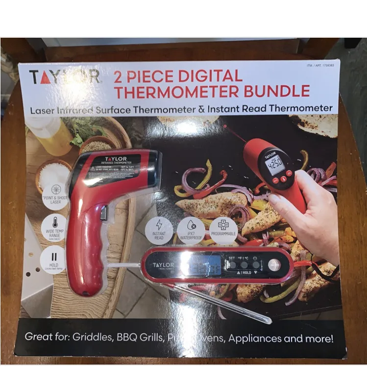 2-Piece Digital Thermometer Set with Batteries Included - Kaedas