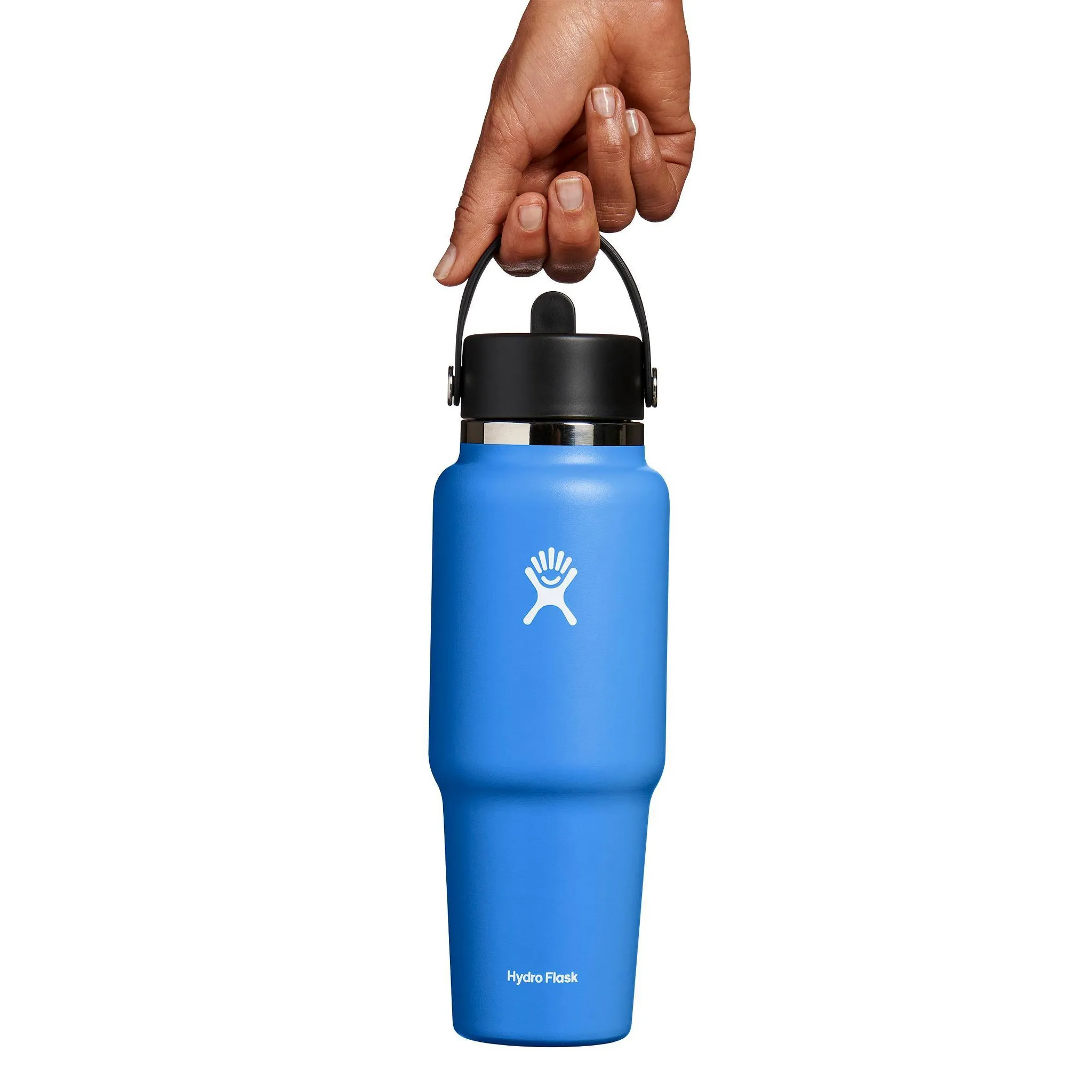 32oz Wide Mouth Flex Straw Travel Water Bottle- Cascade - Kaedas
