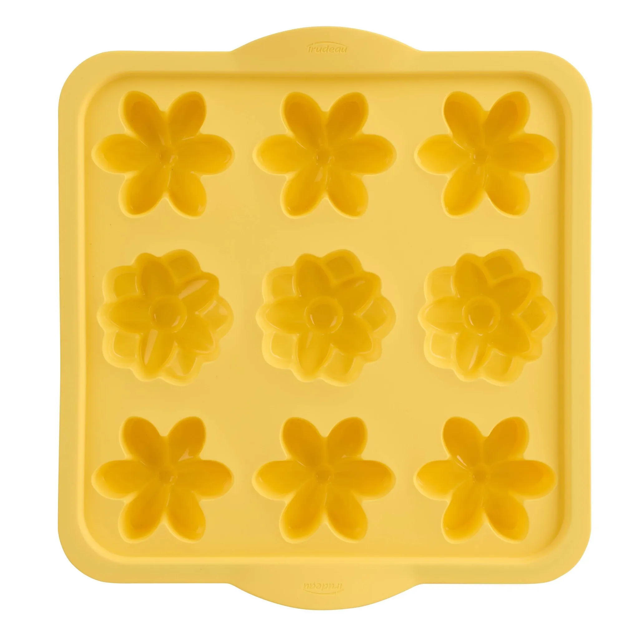 9 Cavity Silicone Flower Pan Yellow - Kaedas