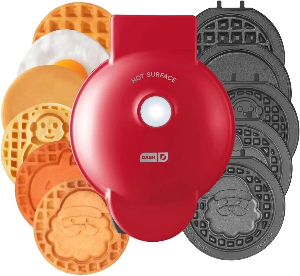 Mini Griddle And Waffle Multimaker with 7 Removable Plates - Kaedas