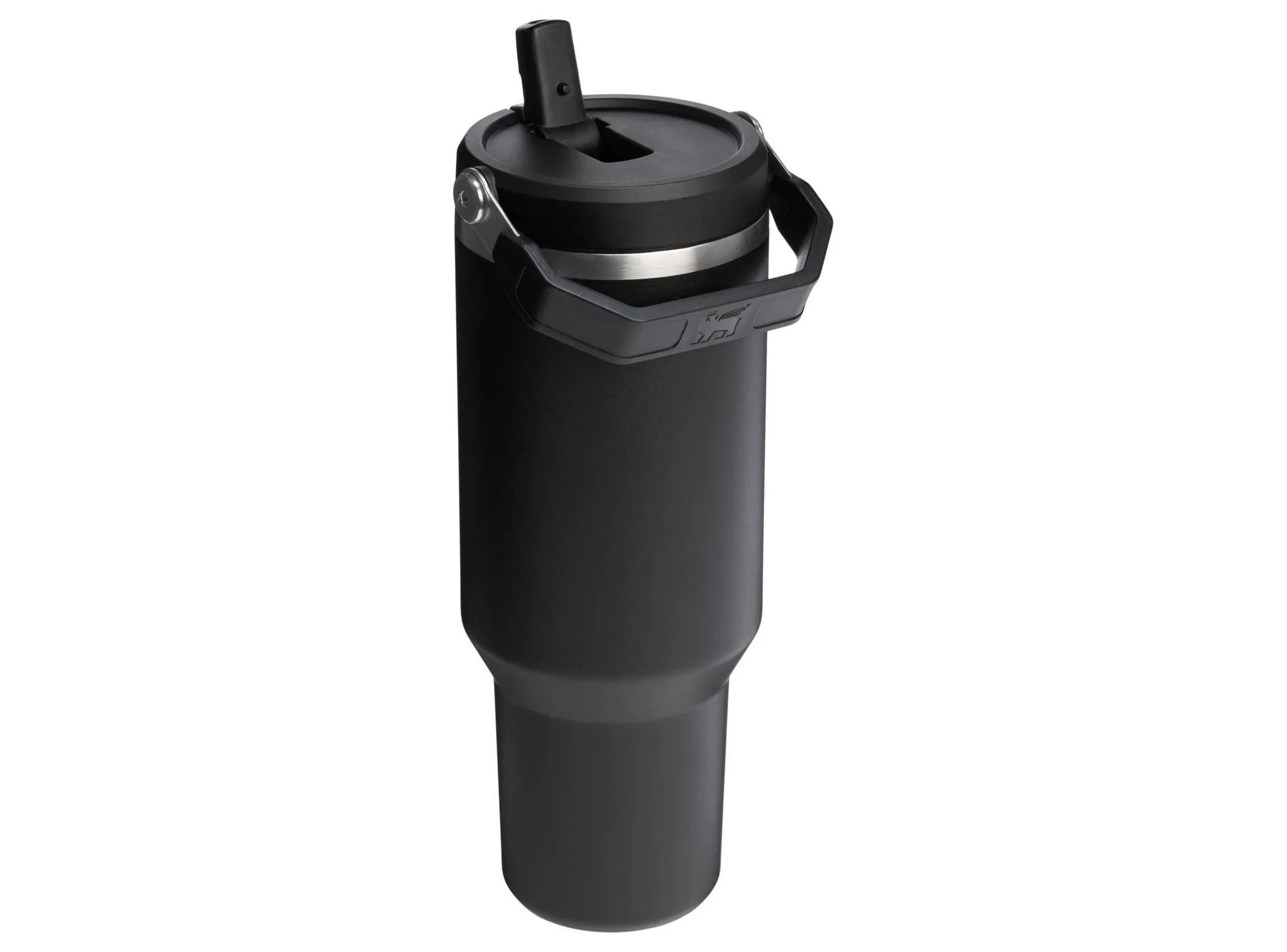 40 oz Stainless Steel Ice Flow Flip Straw Tumbler Black 2.0 - Kaedas