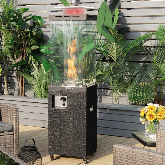 41 000 BTU Propane Patio Heater With Metal Hood-Black - Kaedas