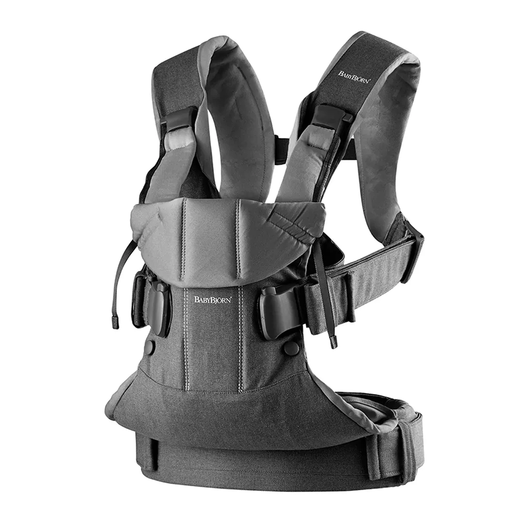 Baby Carrier One, Cotton - Denim Grey/Dark Grey - Kaedas