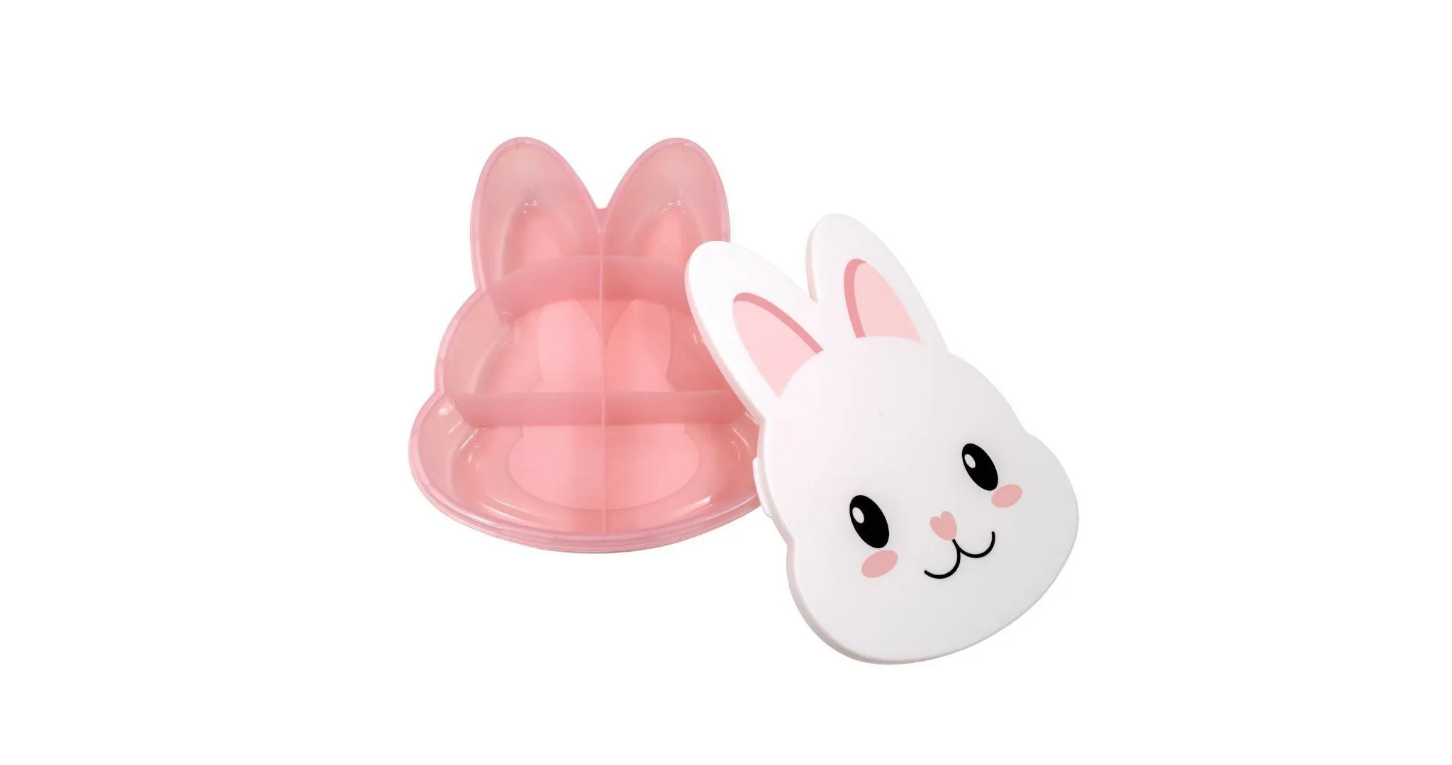 Cook With Color Bunny Snack Box Food Storage Container Pink - Kaedas