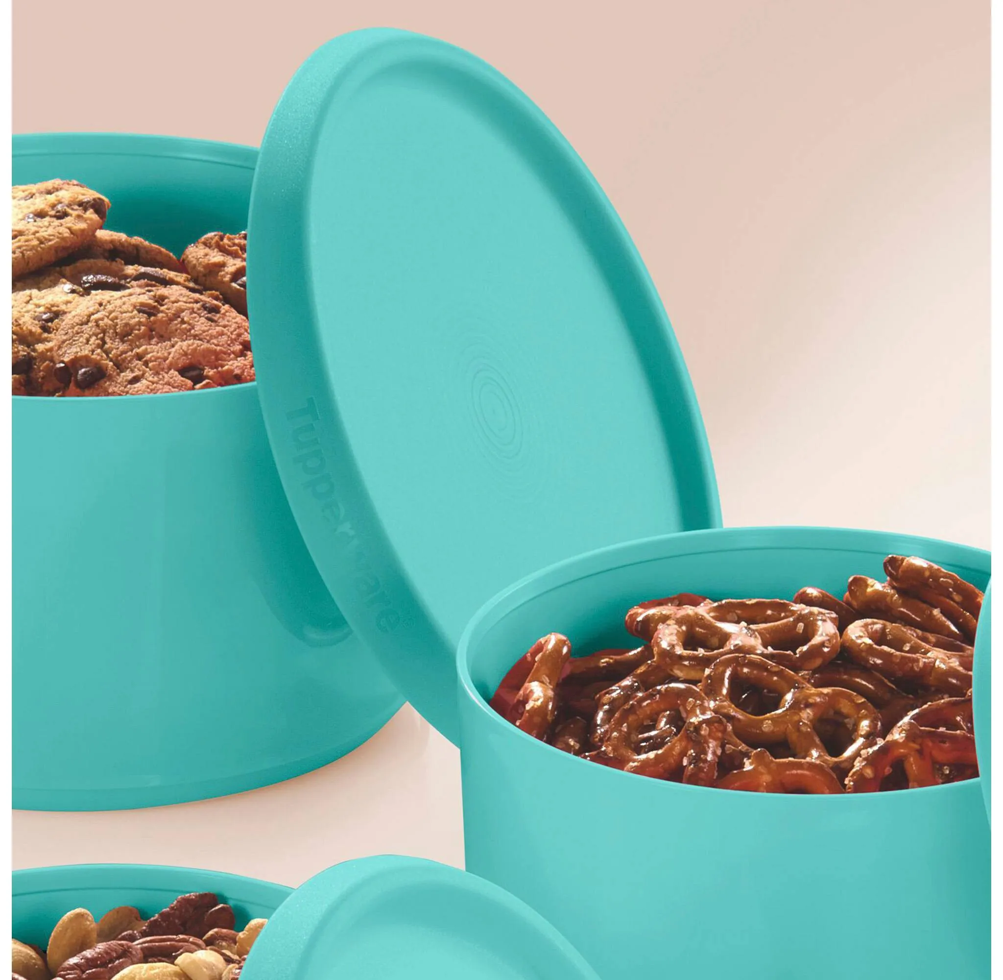 6-Piece Blue Serve and Store Food Storage Canister Set - Kaedas