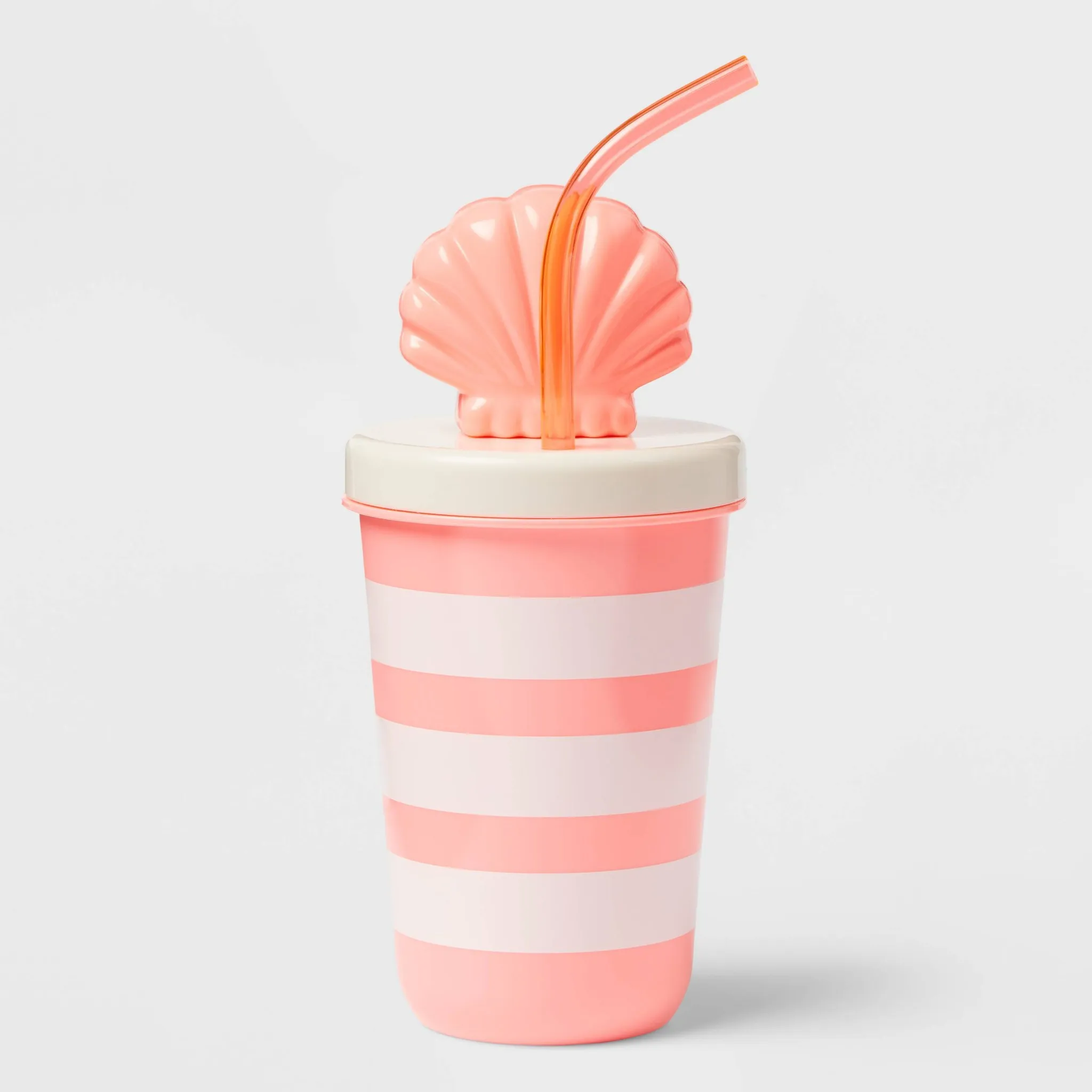 17 Fl Oz Tumbler with Figural Shell Lid - Pink - Kaedas