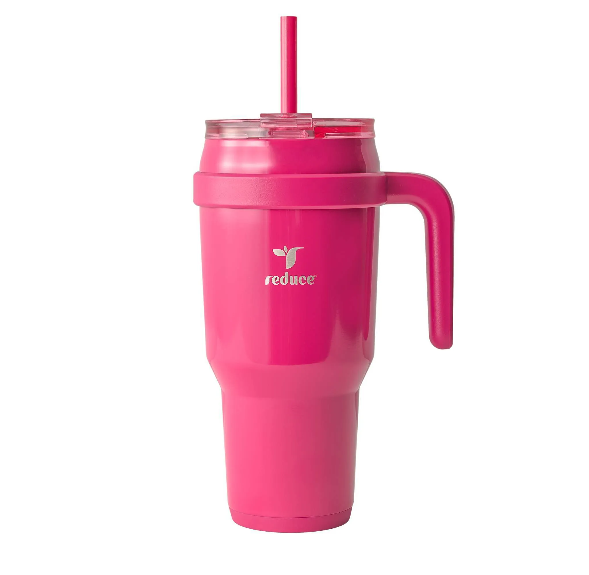 40oz Vacuum Insulated Stainless Steel Straw Tumbler Mug- Dark Pink - Kaedas