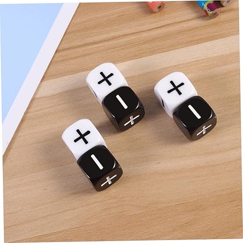 VICASKY 36 STK Großes Würfelspielzeug Sechsseitige Würfel Runde Eckwürfel Spielbrettwürfel Minus-pluszeichen-würfel Acryl Spielzeug Würfelspielzeug Für Kinder - Kaedas