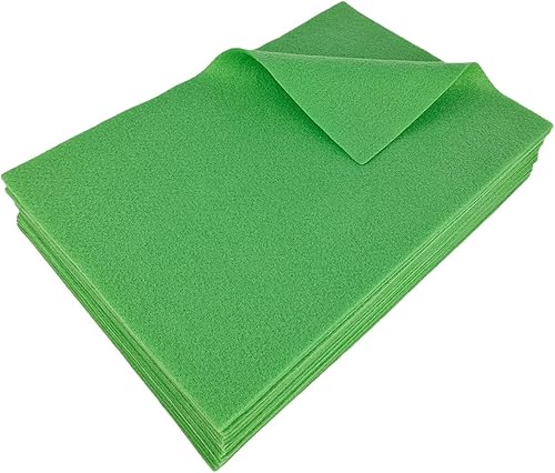 Jtnohx Filzstoff, Weiche Farbig Filz zum Basteln, 1,4mm dick Bastelfilz, 20x30cm Filzplatten für Heimwerker und Nähprojekte (Weiß) - Kaedas