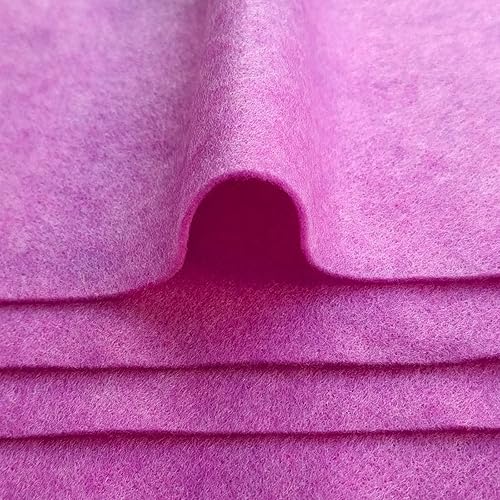 Jtnohx Filzstoff, Weiche Farbig Filz zum Basteln, 1,4mm dick Bastelfilz, 20x30cm Filzplatten für Heimwerker und Nähprojekte (Weiß) - Kaedas