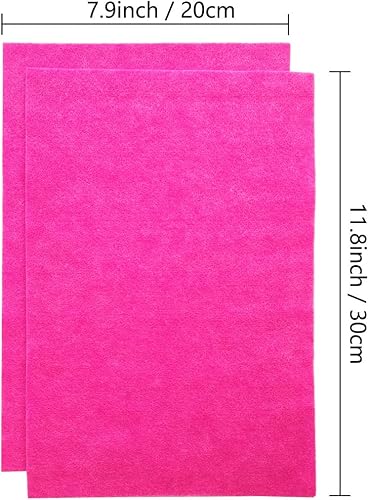 Jtnohx Filzstoff, Weiche Farbig Filz zum Basteln, 1,4mm dick Bastelfilz, 20x30cm Filzplatten für Heimwerker und Nähprojekte (Weiß) - Kaedas