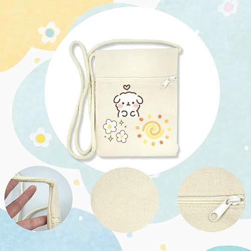 hocadon Taschen zum Bemalen für Kinder Stoffbeutel zum Bemalen mit 8 Beutel+12 Aquarellstifte+7 Zeichenvorlagen, Stoffbeutel DIY für Kinder zum Bemalen, Brustbeutel für Schule, Party, Geschenk - Kaedas