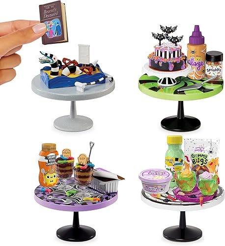 MGAs Miniverse Make It Mini Food Halloween Serie 2 - Beetlejuice Beetlejuice Mini Diner Sammlerstücke, Blindverpackung, DIY Nachbildung, Kunstharzspielzeug, für Sammler & Kinder ab 8, NICHT ESSBAR - Kaedas