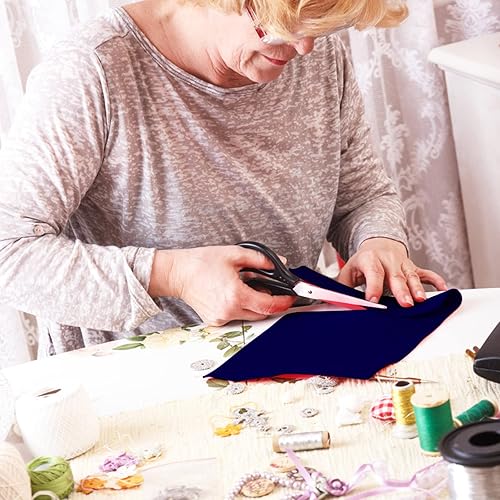 Jtnohx Filzstoff, Weiche Farbig Filz zum Basteln, 1,4mm dick Bastelfilz, 20x30cm Filzplatten für Heimwerker und Nähprojekte (Weiß) - Kaedas