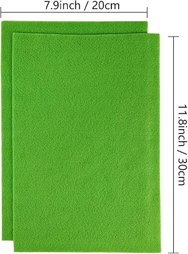 Jtnohx Filzstoff, Weiche Farbig Filz zum Basteln, 1,4mm dick Bastelfilz, 20x30cm Filzplatten für Heimwerker und Nähprojekte (Weiß) - Kaedas