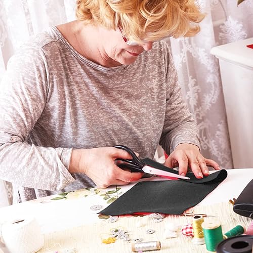 Jtnohx Filzstoff, Weiche Farbig Filz zum Basteln, 1,4mm dick Bastelfilz, 20x30cm Filzplatten für Heimwerker und Nähprojekte (Weiß) - Kaedas