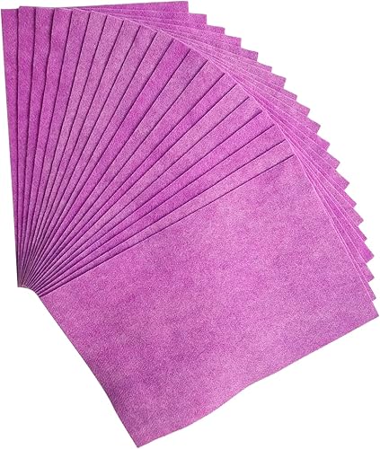 Jtnohx Filzstoff, Weiche Farbig Filz zum Basteln, 1,4mm dick Bastelfilz, 20x30cm Filzplatten für Heimwerker und Nähprojekte (Weiß) - Kaedas