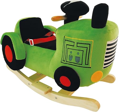 Bieco Plüsch Schaukeltier REH, 60 cm | Kinder Schaukelstuhl mit Sicherheitsgurt | Baby Schaukel | Kleinkind |Schaukelwippe ab 9 Monate | Schaukelpferd Holz - Kaedas