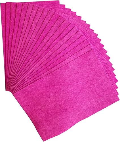 Jtnohx Filzstoff, Weiche Farbig Filz zum Basteln, 1,4mm dick Bastelfilz, 20x30cm Filzplatten für Heimwerker und Nähprojekte (Weiß) - Kaedas