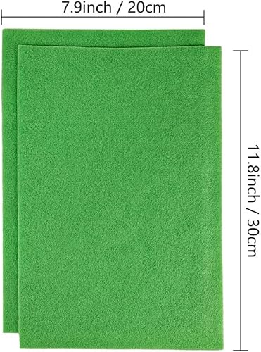 Jtnohx Filzstoff, Weiche Farbig Filz zum Basteln, 1,4mm dick Bastelfilz, 20x30cm Filzplatten für Heimwerker und Nähprojekte (Weiß) - Kaedas