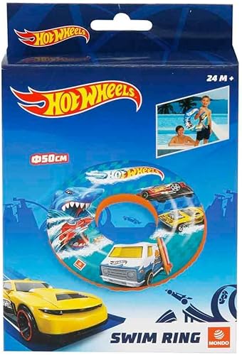 Mondo Toys - HOT WHEELS Swim Ring - Aufblasbarer Schwimmring - Schwimmring - ideal für Jungen / Mädchen - verwendbar im Schwimmbad / Meer - 16876 - Kaedas