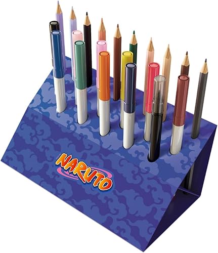 NARUTO - Magic Lign - Reproduktionsbox - Über 100 Illustrationen zum Projizieren und Zeichnen - Liebenswerte Manga-Figuren - Zeichnen lernen - Kreative Aktivität - Ab 7 Jahren - Kaedas