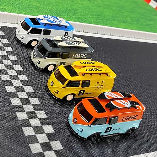 LDARC Mini RC Crawler 1:43 4WD All Terrain RC Rock Truck Ideal Für Raupenfahrzeug-Enthusiasten 2.4Ghz Maßstab Ferngesteuertes Auto Modell Kommt Mit DIY Weißer Karosserie (Wüstengelb) - Kaedas