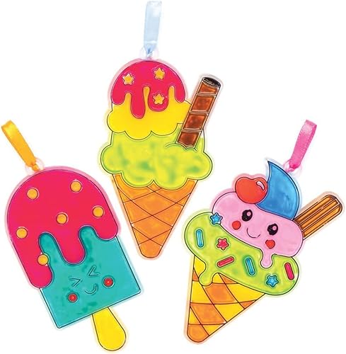 Baker Ross Vogel Fensterdeko, Bastelsets für Kinder (10er Pack) - Kaedas