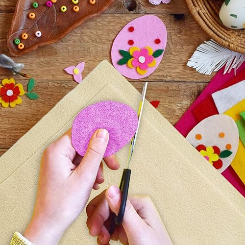 Jtnohx Filzstoff, Weiche Farbig Filz zum Basteln, 1,4mm dick Bastelfilz, 20x30cm Filzplatten für Heimwerker und Nähprojekte (Weiß) - Kaedas