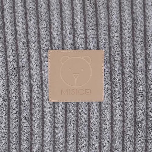 MISIOO Bällebad mit Schaumstoff-Füllung - 90x30cm - 200 Bälle für Bällebad - Hochwertige Bällebad Bälle für Kinder - Weiches und Sicheres Spielzeug - Waschbar - Kaedas