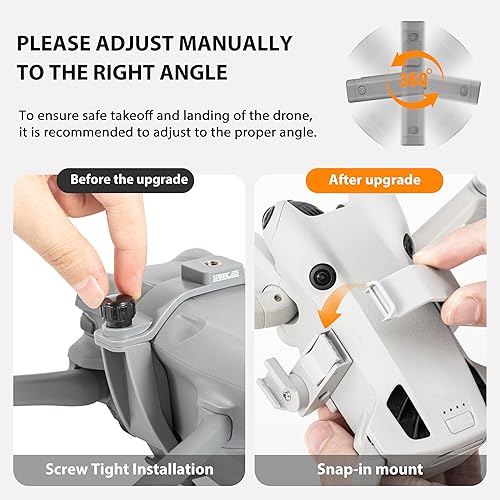 STARTRC Mini 4 Pro LED Nachtnavigationslicht Suchscheinwerfer Nachtlicht Scheinwerfer für DJI Mini 4 Pro Zubehör,Nachtfüll Strobe Licht mit Halterung Halter Anti-Kollision für Dji Mini 4 Pro - Kaedas