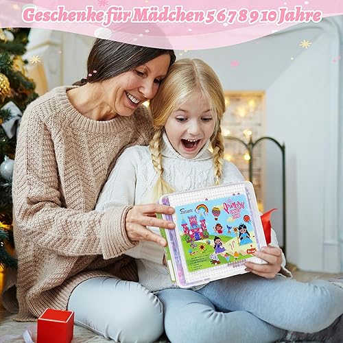 Homgaty 5000 Bügelperlen Vehicles Set, Steckperlen 5 mm Perlen mit Steckplatte, 18 Muster, Bügelpapier, Anhänger und Zubehör zum Basteln Handwerk für Kinder Geschenk (Vehicles, 5mm) - Kaedas