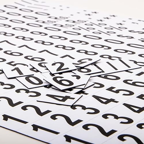Magnetzahlen Set - 240 Zeichen (magnets4you) | große magnetische Zahlen, inkl. Sonderzeichen | für Schule, Whiteboard, Magnettafel - Kaedas