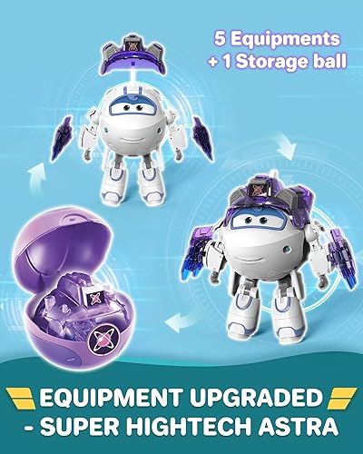 Super Wings Transforming Flugzeug Super Iron Donnie ca. 12,7 cm große mit Superbällen, Verwandelbares Spielzeug-Flugzeug und Roboterfigur für Kinder ab 3 Jahren Jungen Mädchen - Kaedas