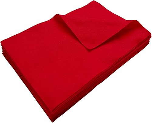 Jtnohx Filzstoff, Weiche Farbig Filz zum Basteln, 1,4mm dick Bastelfilz, 20x30cm Filzplatten für Heimwerker und Nähprojekte (Weiß) - Kaedas