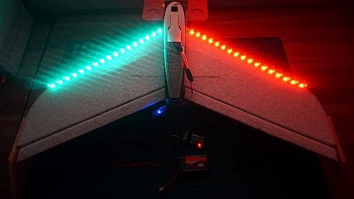 elechawk Ferngesteuerter LED-Lichtstreifen für RC Starrflügler Flying Wing Plane AR Wing Drone Modellauto Truck - Kaedas