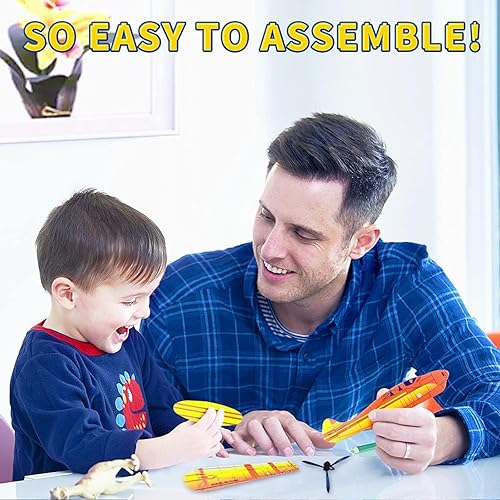 YINZZTRY Gleitflugzeuge Set, Styroporflieger Flugzeuge Modell, Gleitflugzeuge für Kinder, Gleiter Flieger Wurfgleiter, für Schultüte Mitgebsel Überraschung (24 Stück) - Kaedas